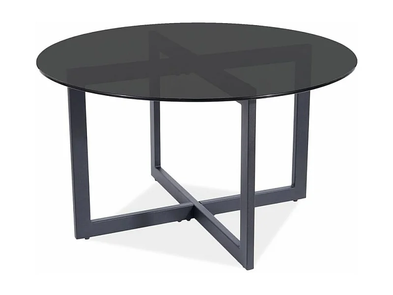 Table basse ronde - Almeria - D 80 x H 42 cm - Noir