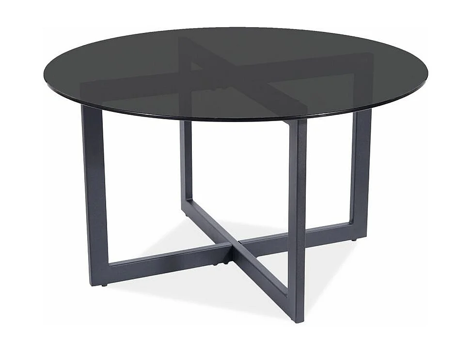 Table basse ronde - Almeria - D 80 x H 42 cm - Noir