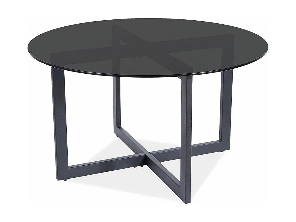 Table basse ronde - Almeria - D 80 x H 42 cm - Noir