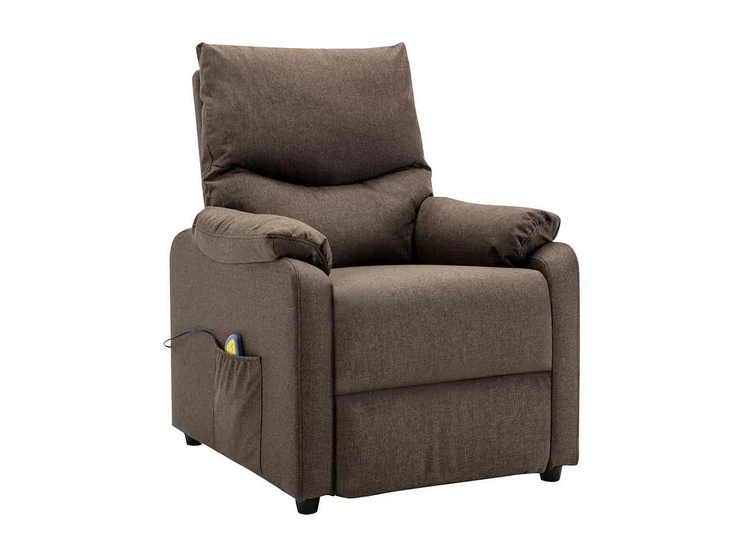 Fauteuil inclinable de massage Marron Tissu 10