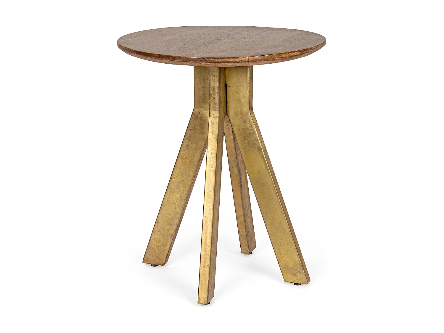 Table d'appoint ronde en bois bicolore Sam - Lot de 2
