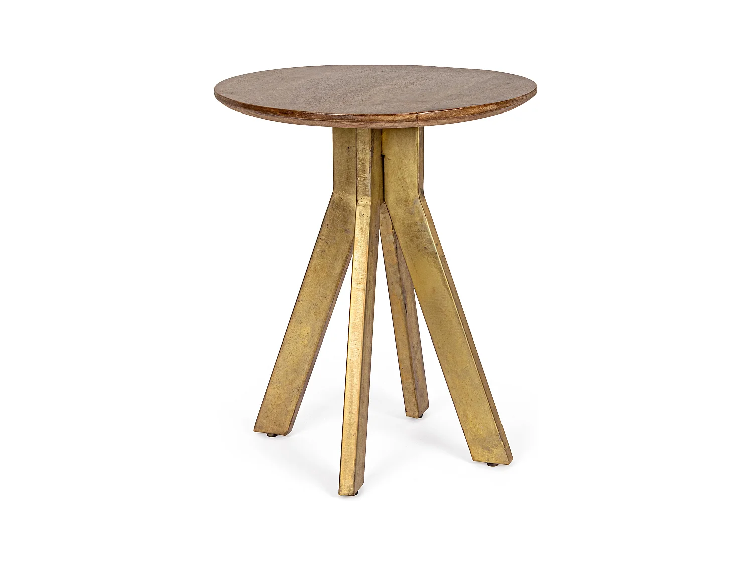Table d'appoint ronde en bois bicolore Sam - Lot de 2
