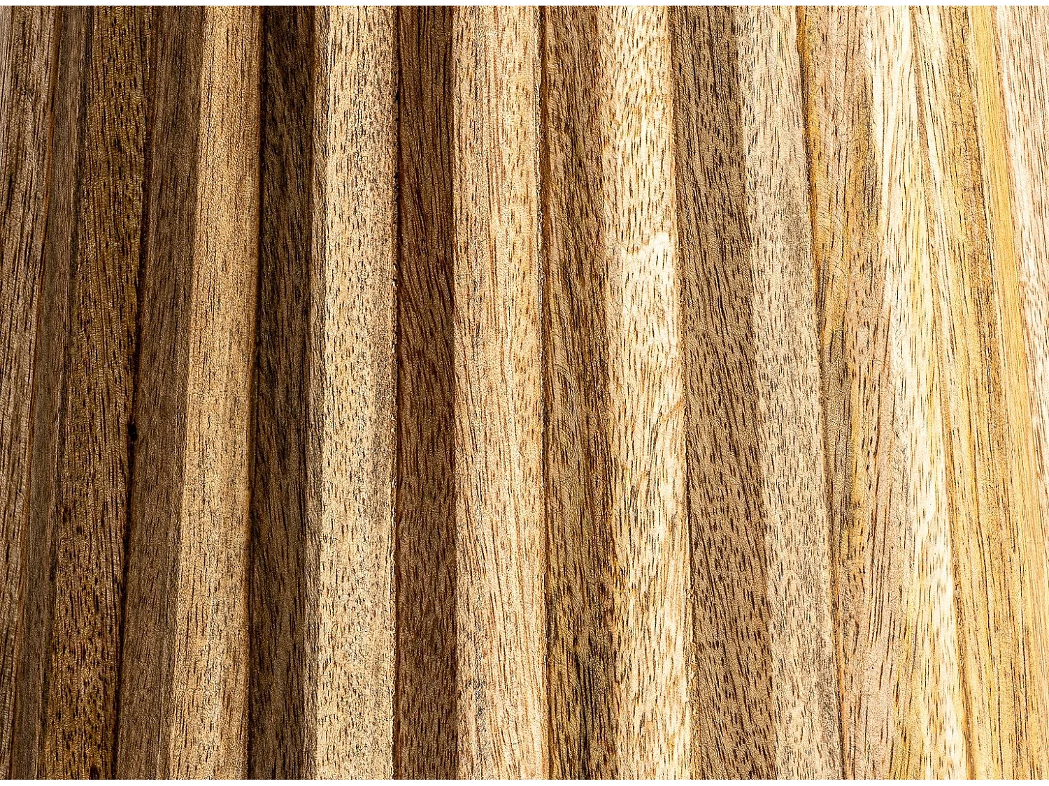 Table d'appoint ronde manguier massif clair Lial D 38cm