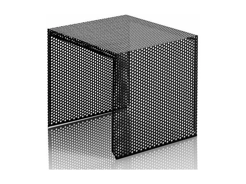 Table d'appoint gigogne métal noir mat Sayo - Lot de 2