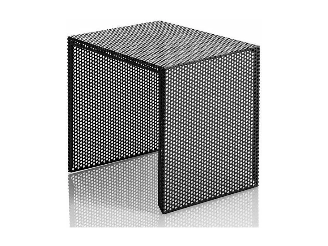 Table d'appoint gigogne métal noir mat Sayo - Lot de 2