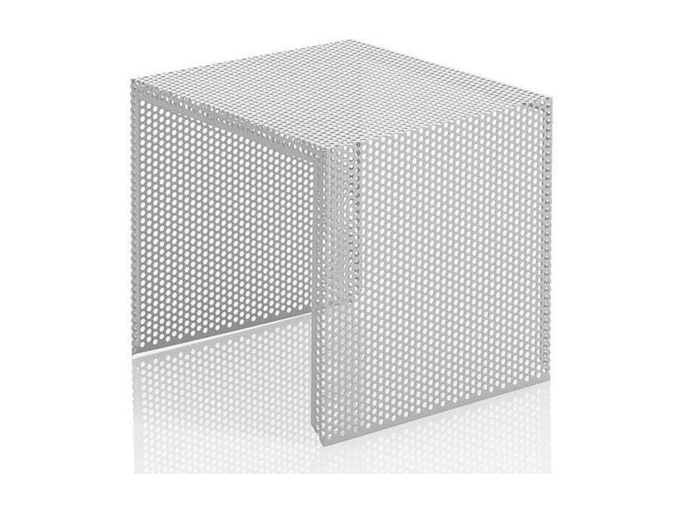 Sayo matgrijze metalen bijzettafel - Set van 2