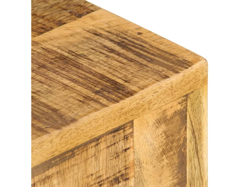 Tables d'appoint 2 pcs Bois de manguier solide