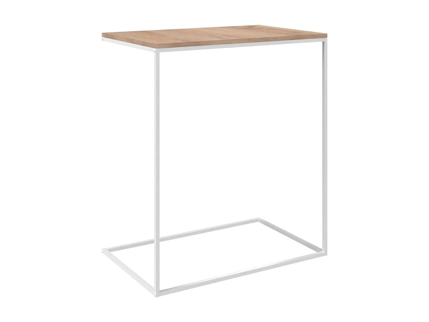 Table d'appoint Blanc 55x35x66