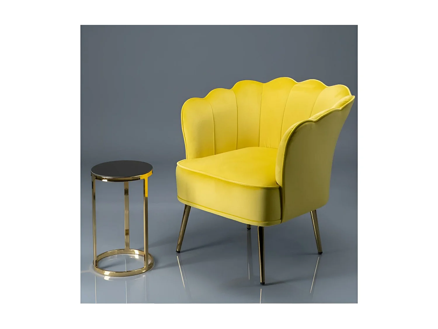 Relax Poltrona Fine/Tessuto/Giallo