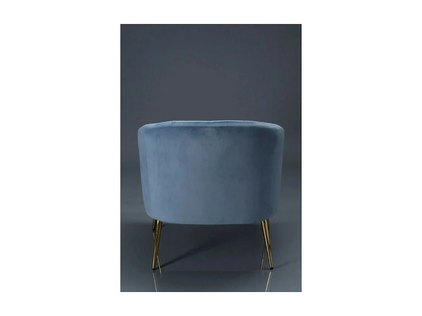 Sessel York/Samtstoffbezug/Blau