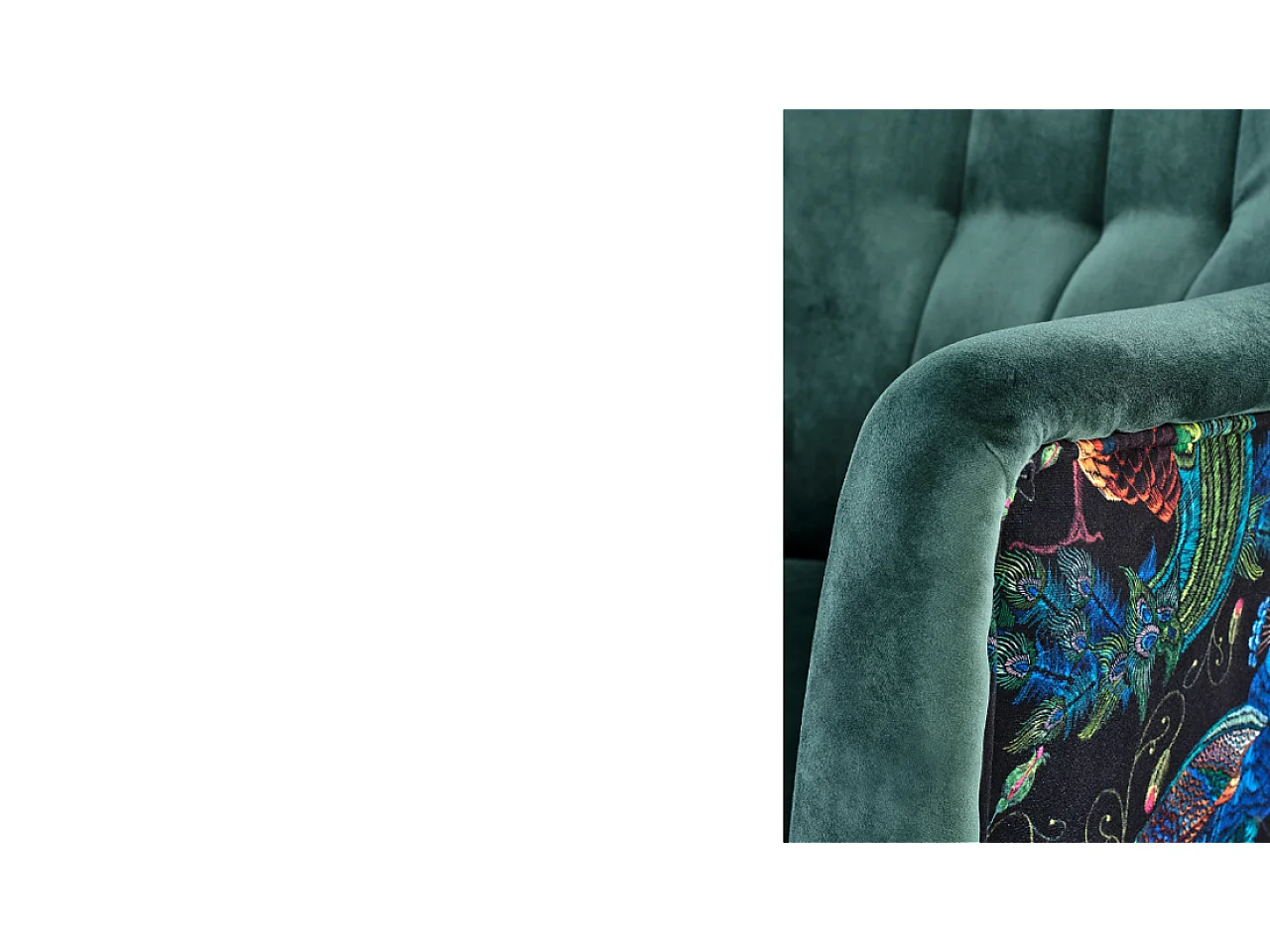 Fauteuil Pagoni/Tissu/Vert