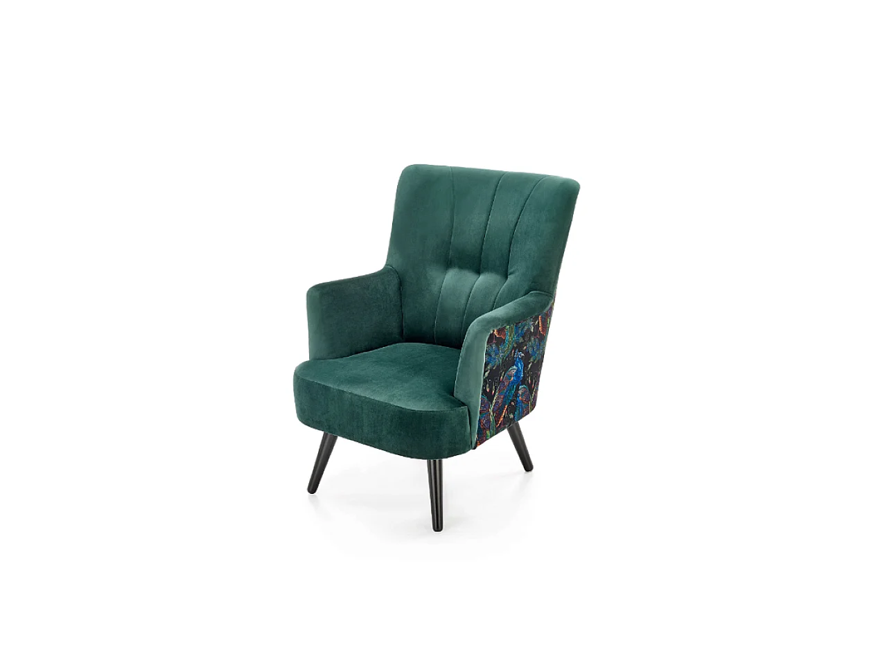 Fauteuil Pagoni/Tissu/Vert