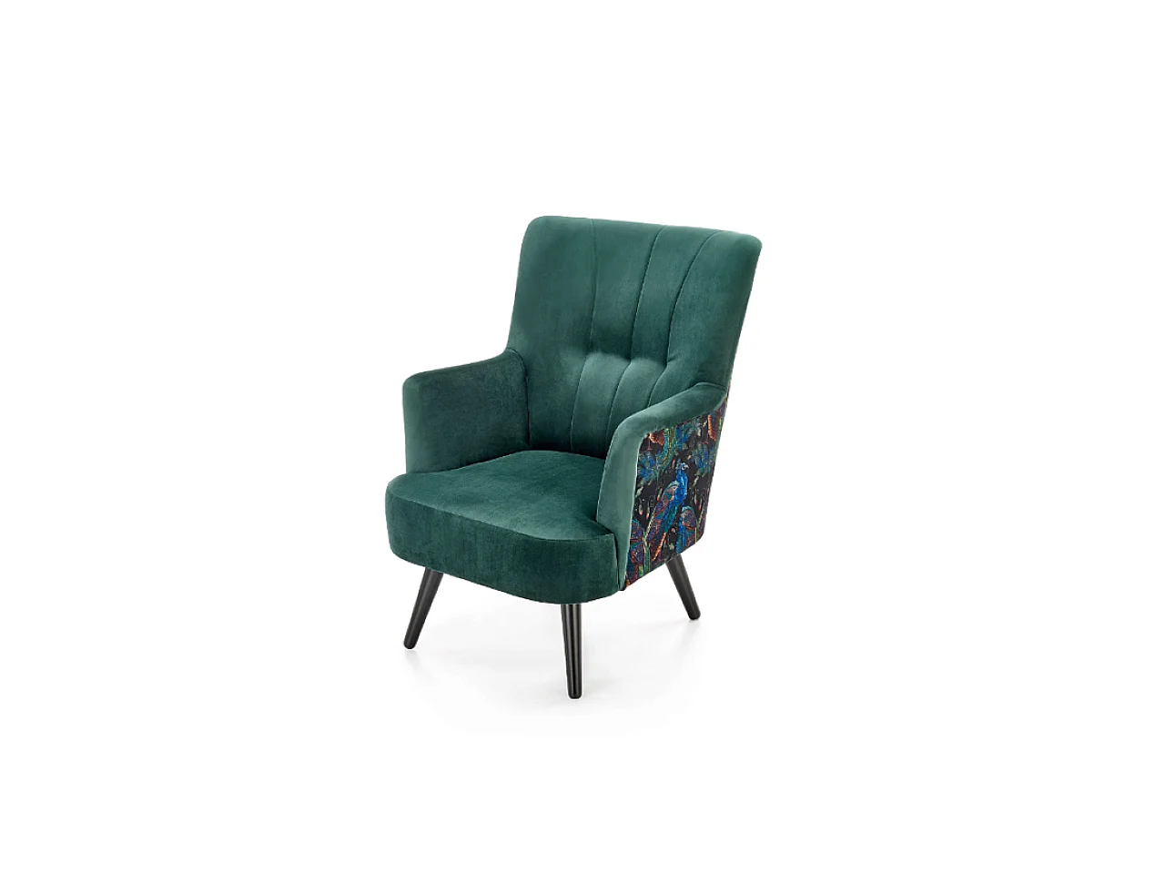 Fauteuil Pagoni/Tissu/Vert