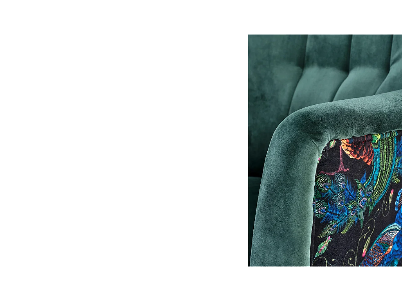 Fauteuil Pagoni/Tissu/Vert