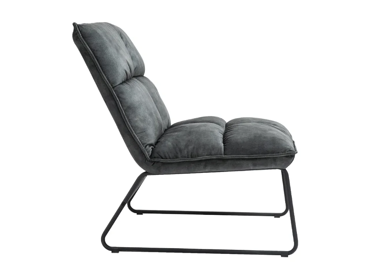 Fauteuil Ruby/Tissu/Gris