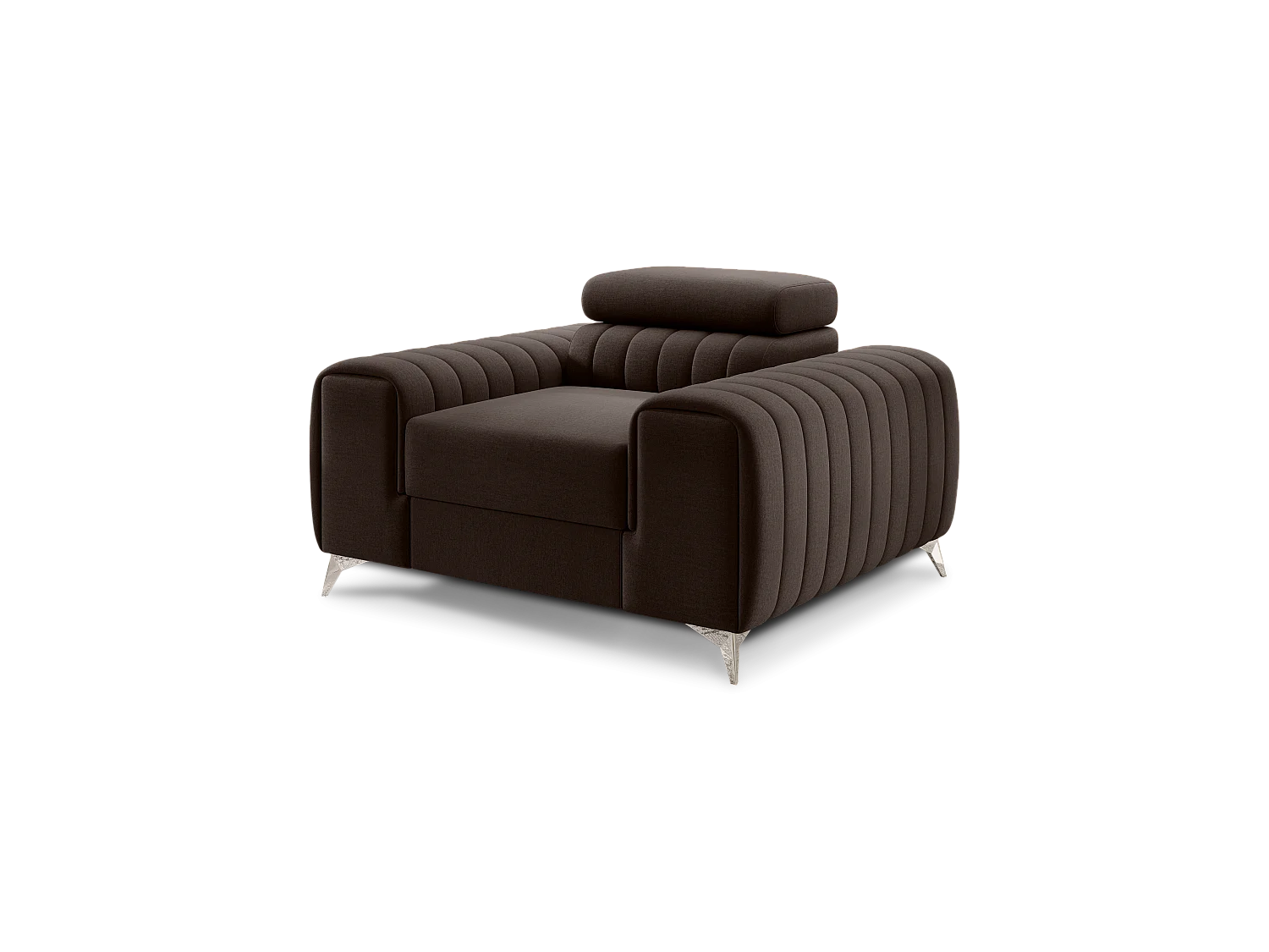 Sessel Laurence/Stoffbezug/Braun