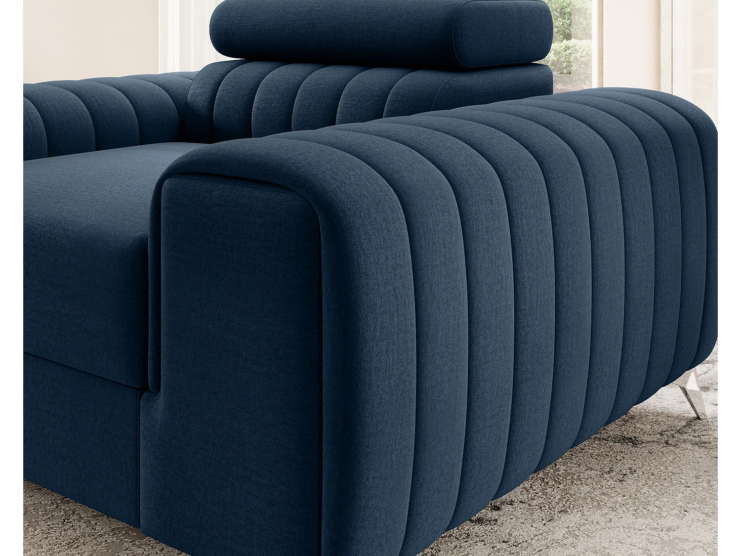 Sessel Laurence/Stoffbezug/Blau