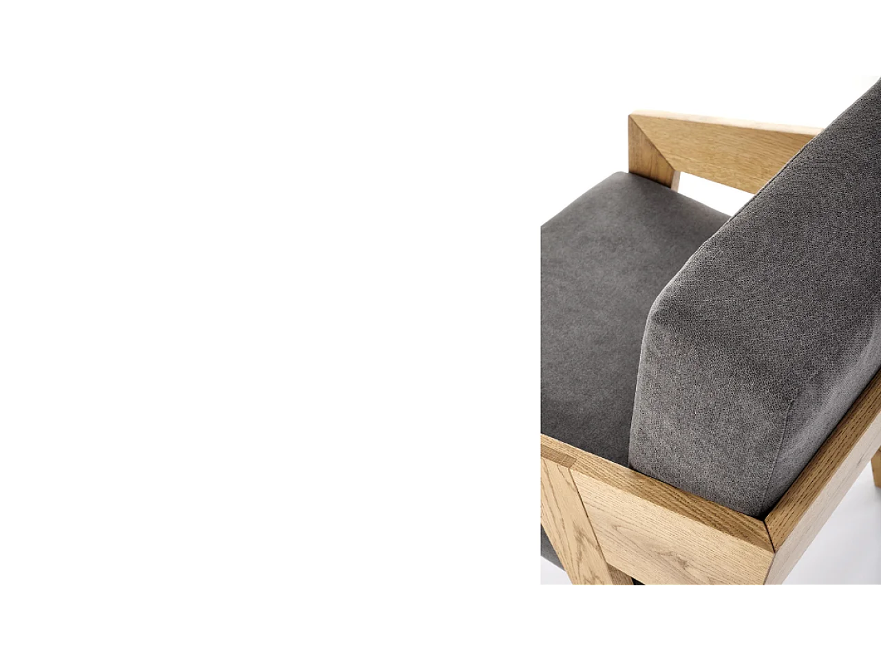 Fauteuil Fildom/Tissu/Gris