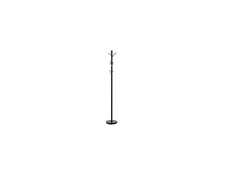 Porte-manteaux "Allen" - Noir/argentée - H 176 cm