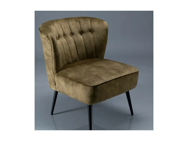 Fauteuil Sari/Tissu/Vert