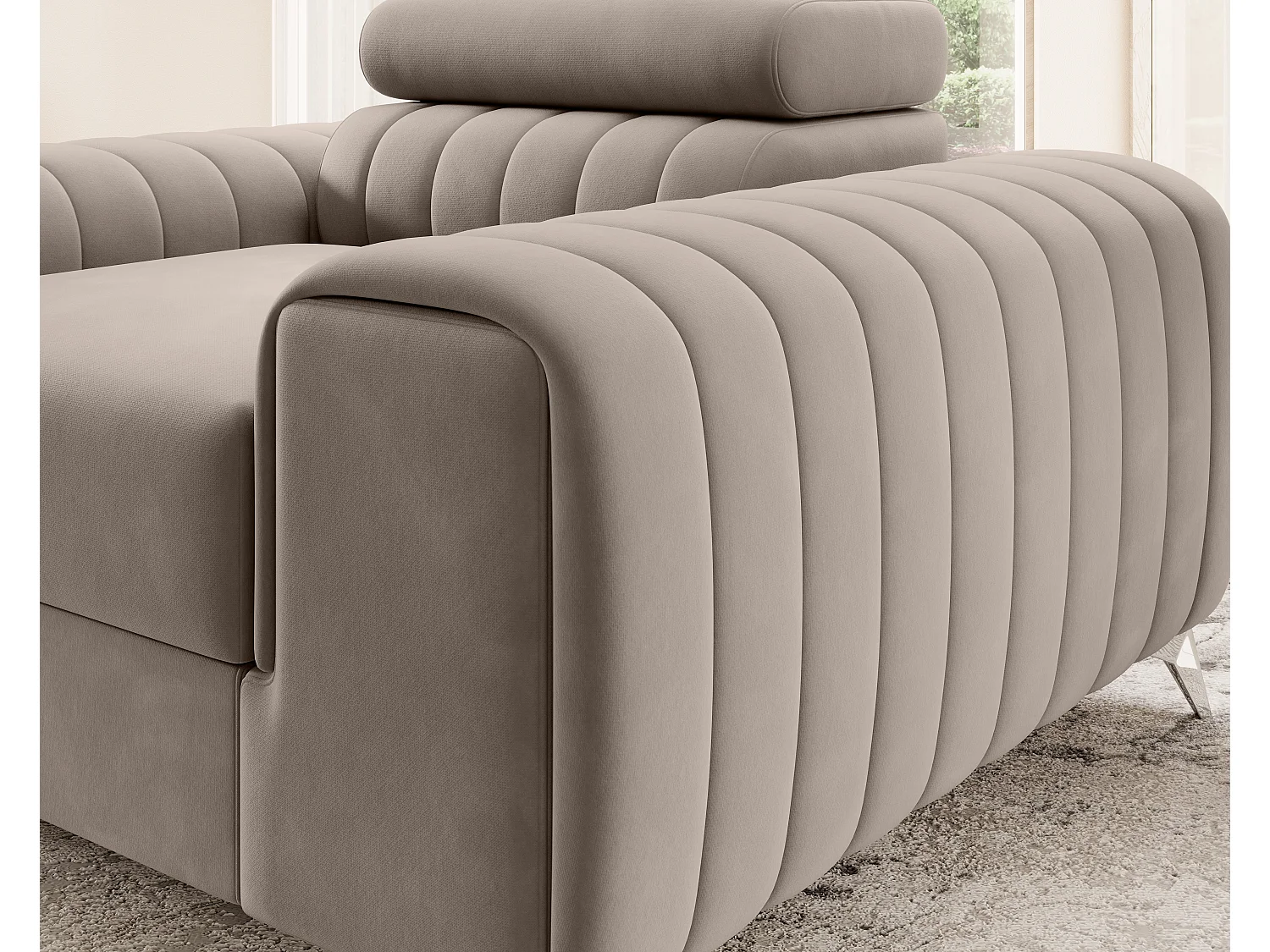 Sessel Laurence/Stoffbezug/Beige