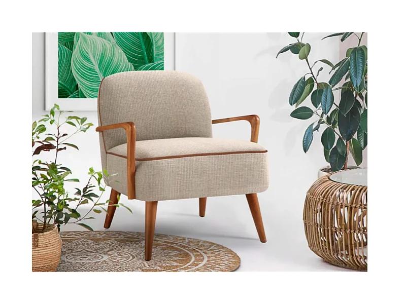 Relax Fauteuil Pastro/Tissu/Beige