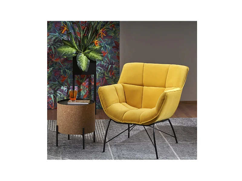 Relax Sessel Belton/Stoffbezug/Gelb