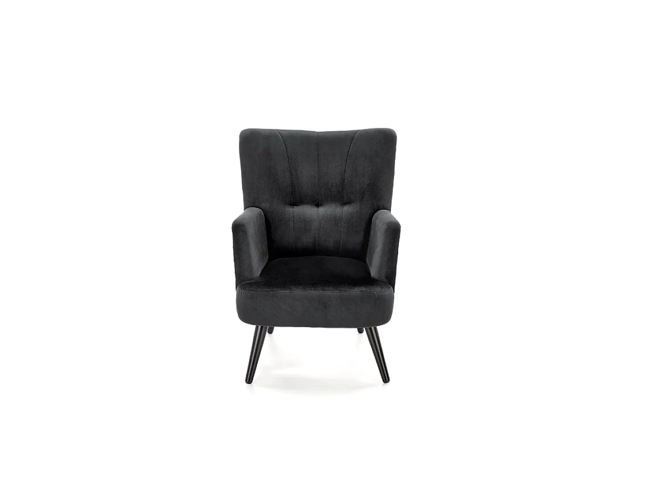 Fauteuil Pagoni/Tissu/Noir