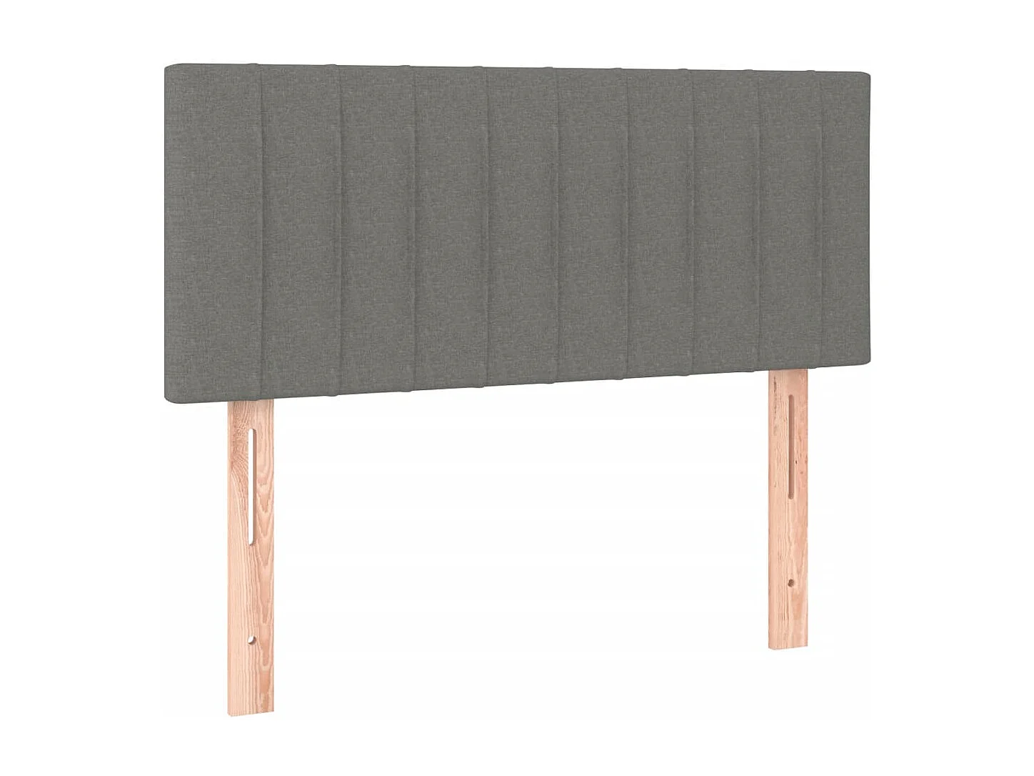 Lit à sommier tapissier avec matelas Gris foncé 100x200 Tissu 3