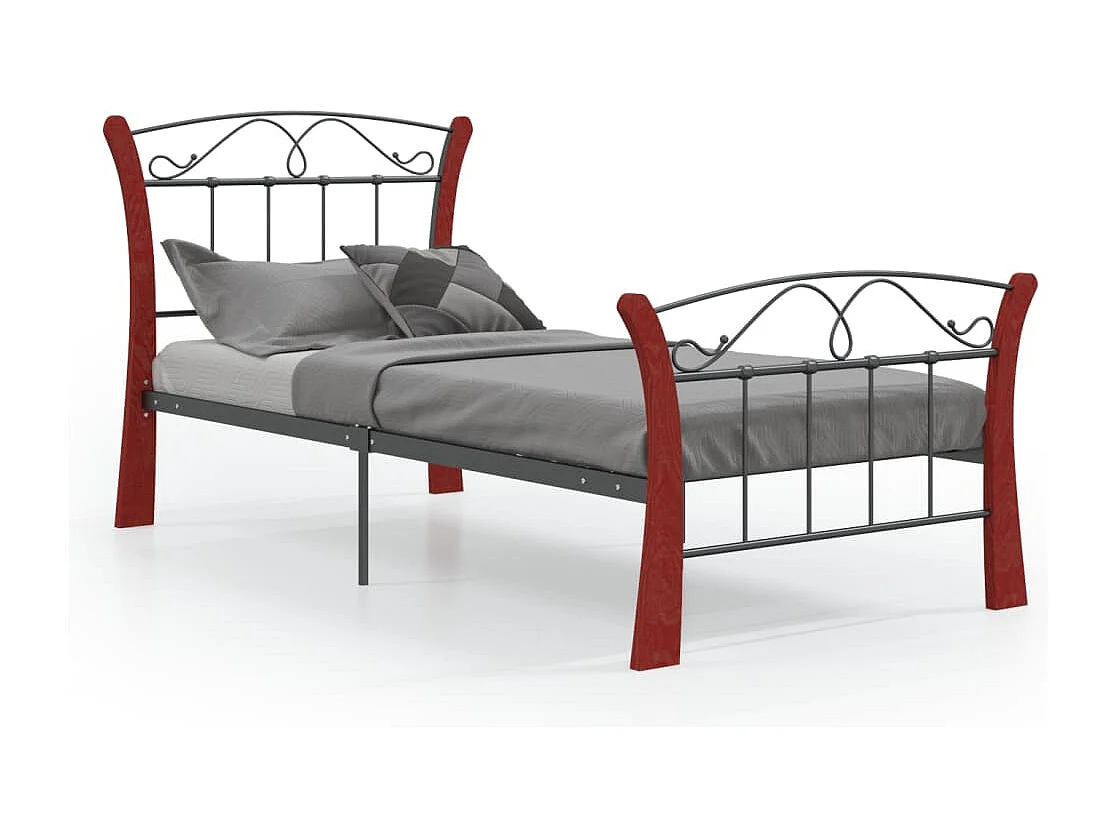 Lit Noir Métal 90x200 3