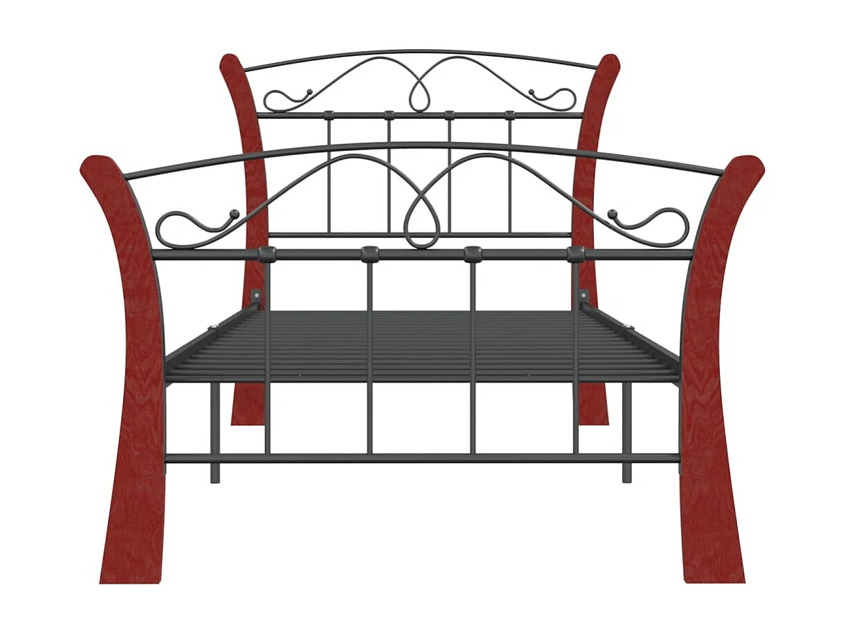 Lit Noir Métal 90x200 3