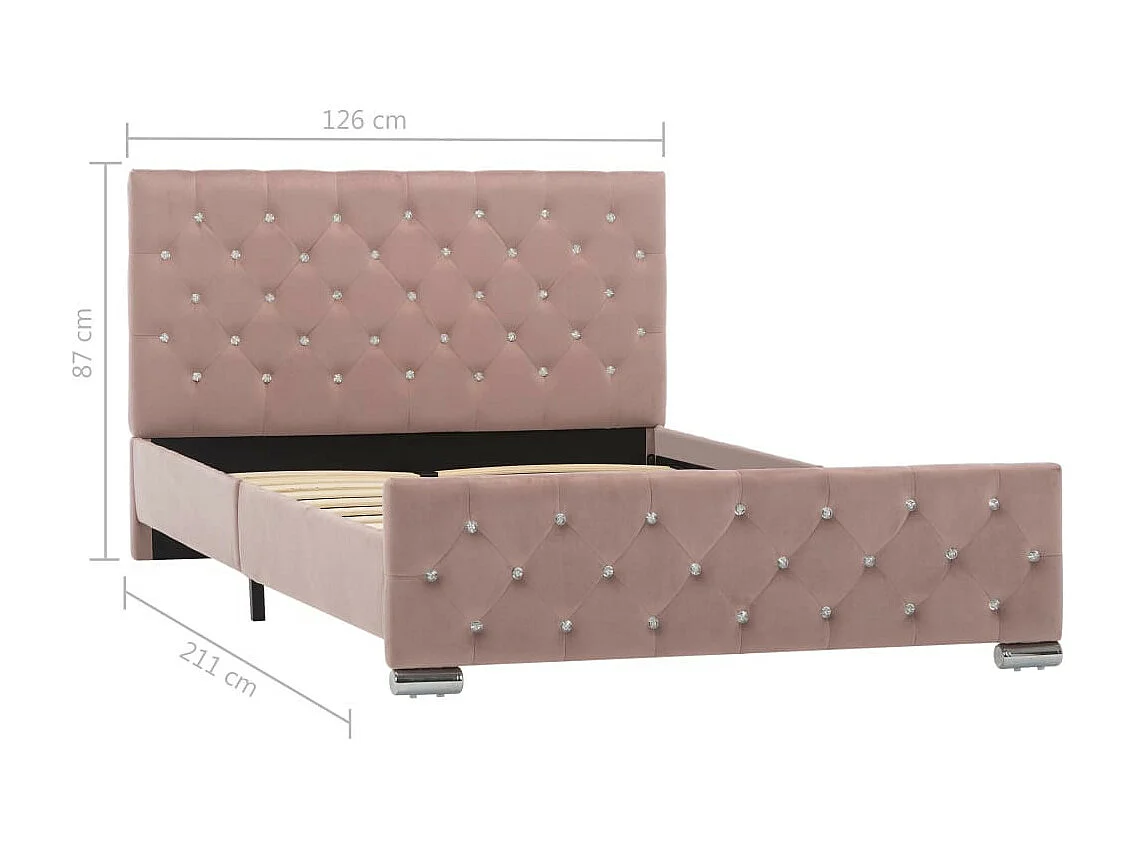 Lit Rose Tissu 120x200 2