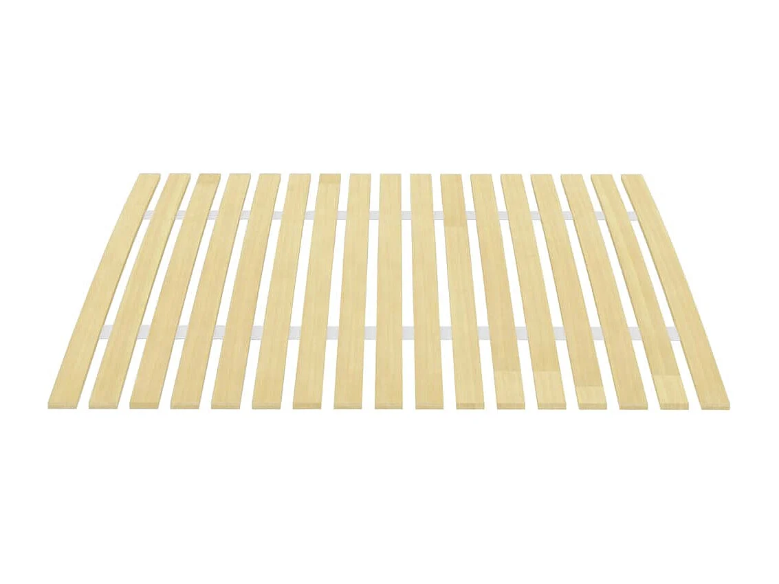 Sommier à lattes en bois de peuplier massif - Confort pour des nuits paisibles-100x200