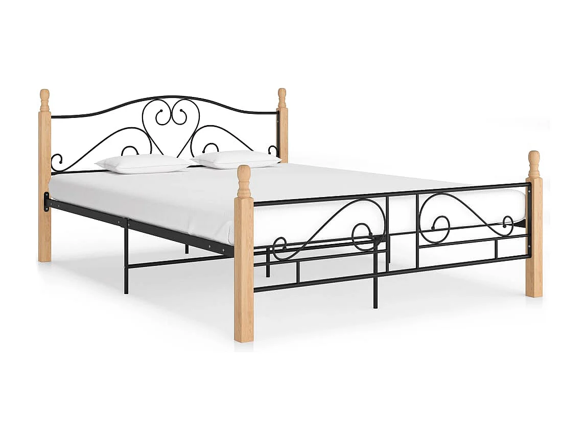 Lit Noir Métal 140x200 Soka