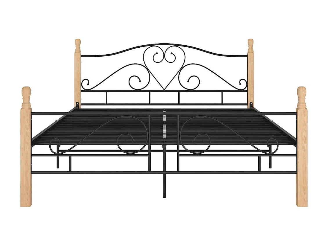 Lit Noir Métal 140x200 Soka