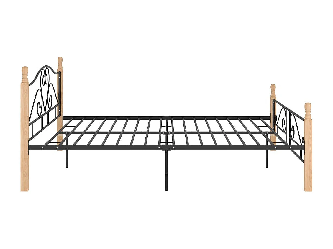 Lit Noir Métal 140x200 Soka