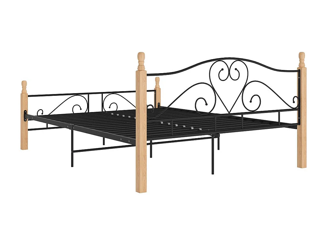 Lit Noir Métal 140x200 Soka