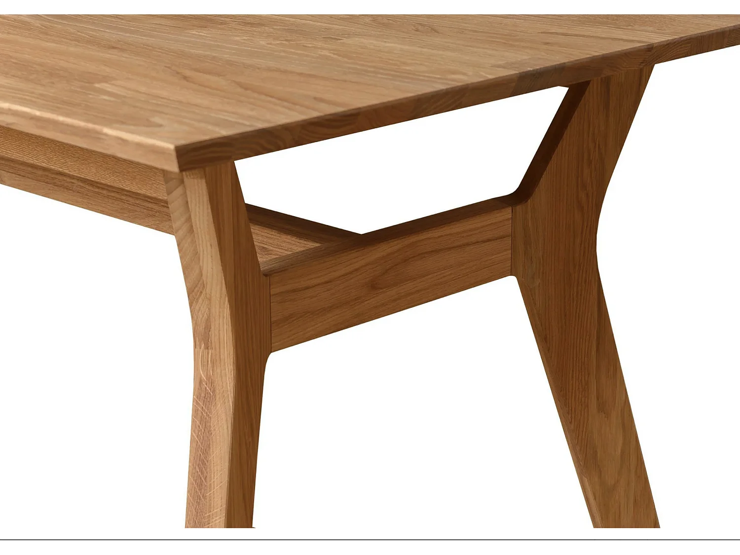 Table extensible en bois de chêne massif Osword 170 à 210cm