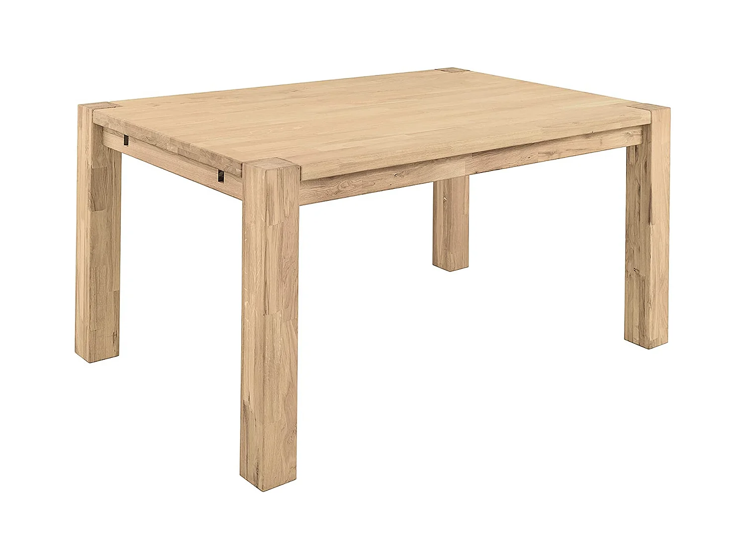 Table extensible en chêne massif blanchi Ritza 180 à 230cm