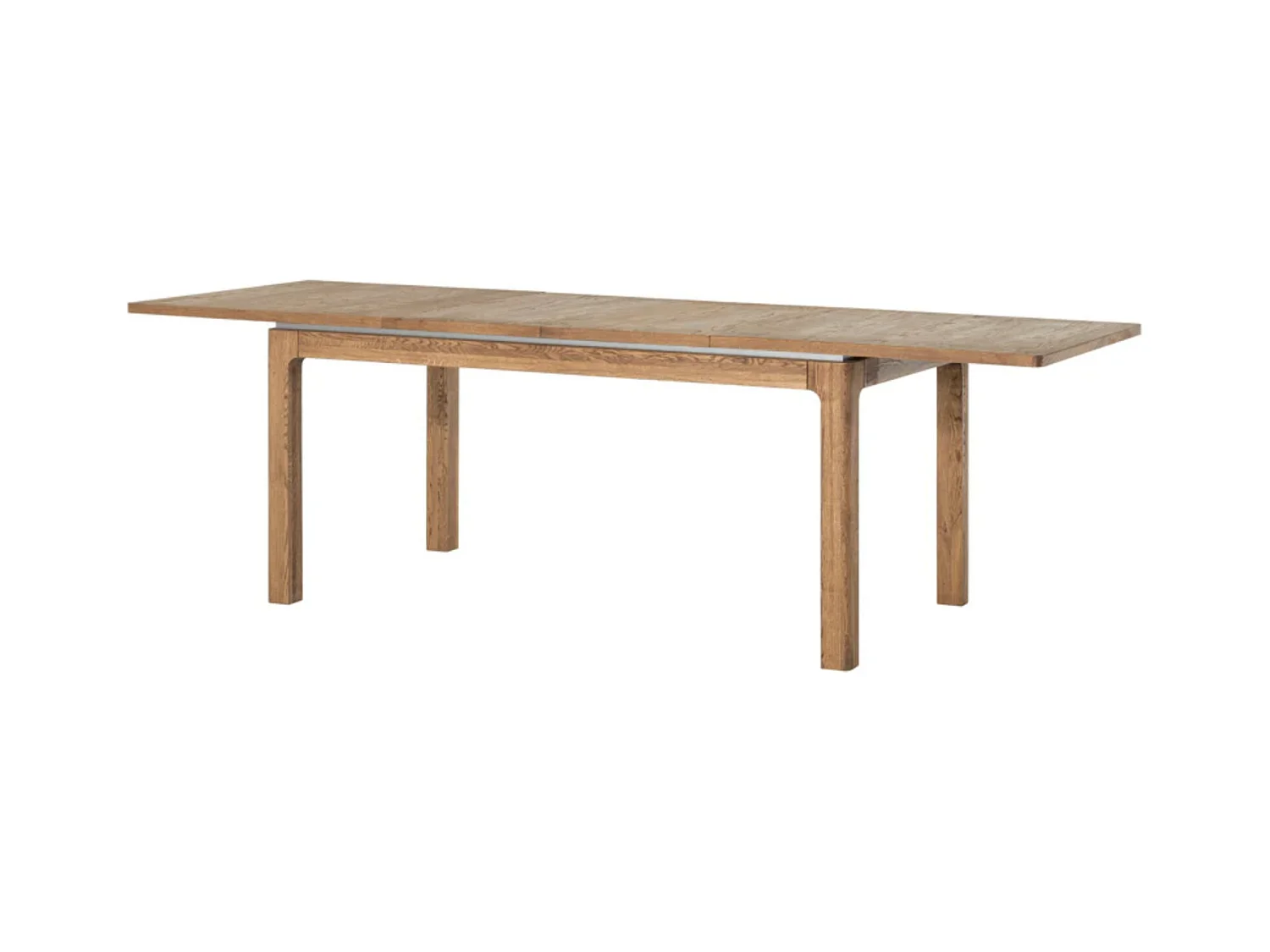 Table à manger extensible 160 à 250cm en bois de chêne rustique Manky