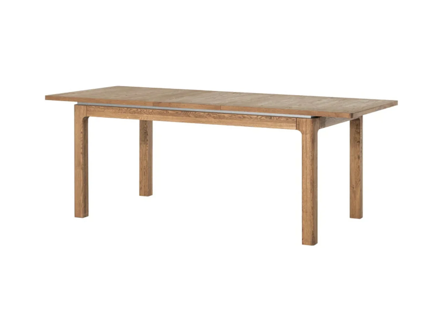 Table à manger extensible 160 à 250cm en bois de chêne rustique Manky