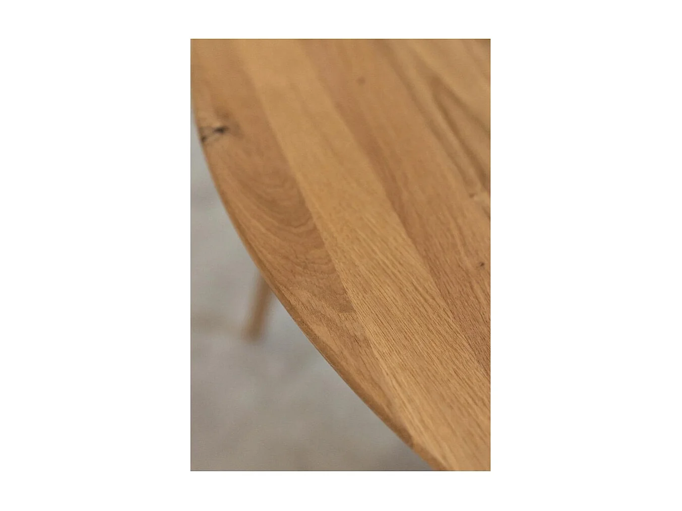 Table à manger ronde extensible 130 à 170cm en bois de chêne massif Mobalpy