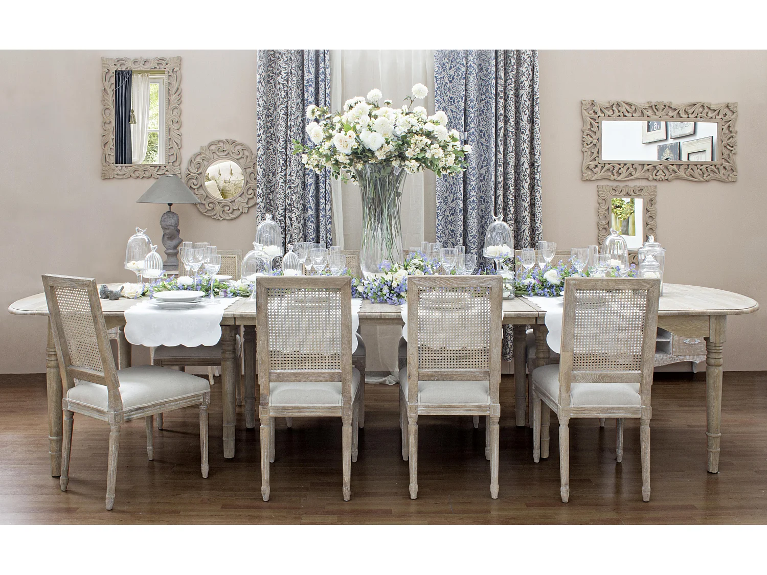 Table extensible bois de chêne naturel Badou L 152-382