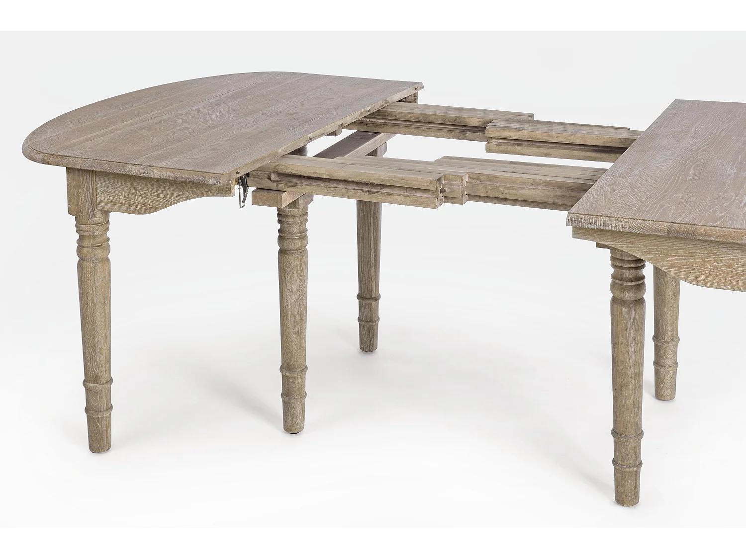 Table extensible bois de chêne naturel Badou L 152-382