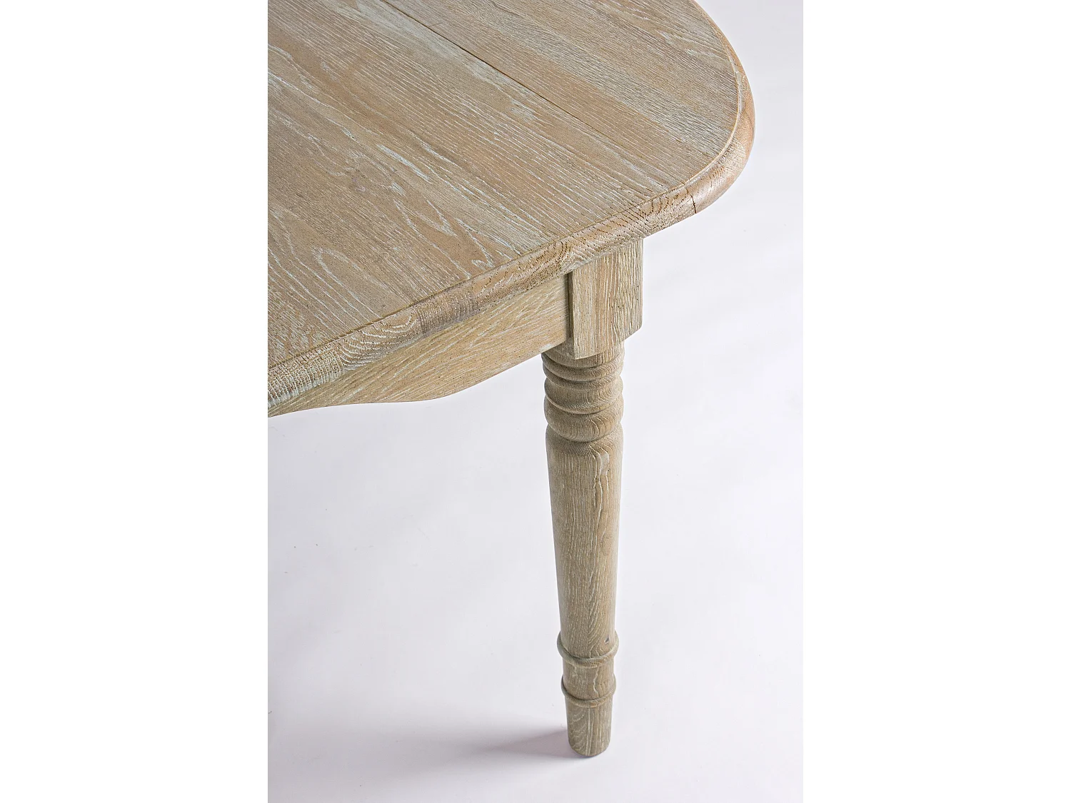Table extensible bois de chêne naturel Badou L 152-382