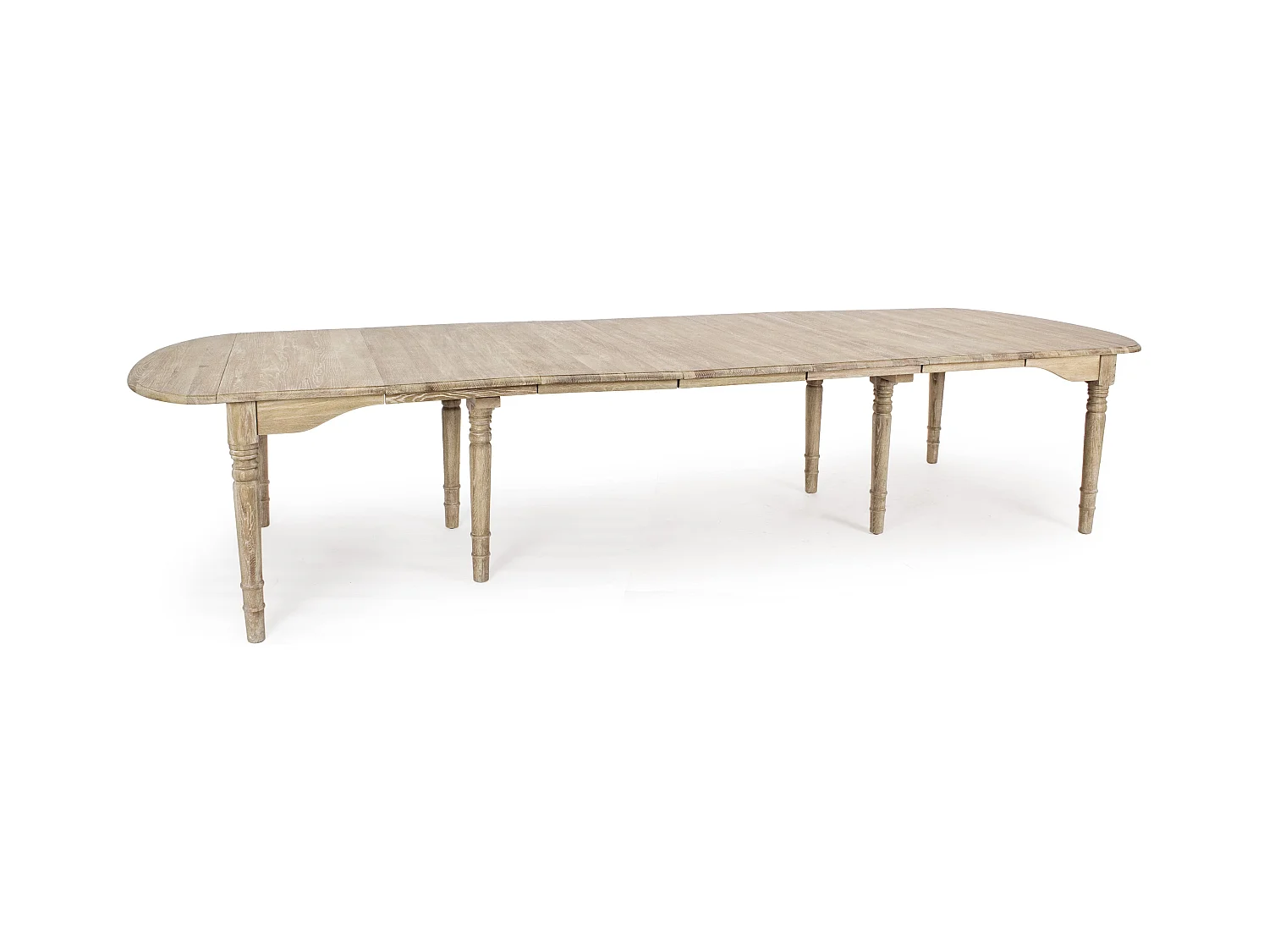 Table extensible bois de chêne naturel Badou L 152-382