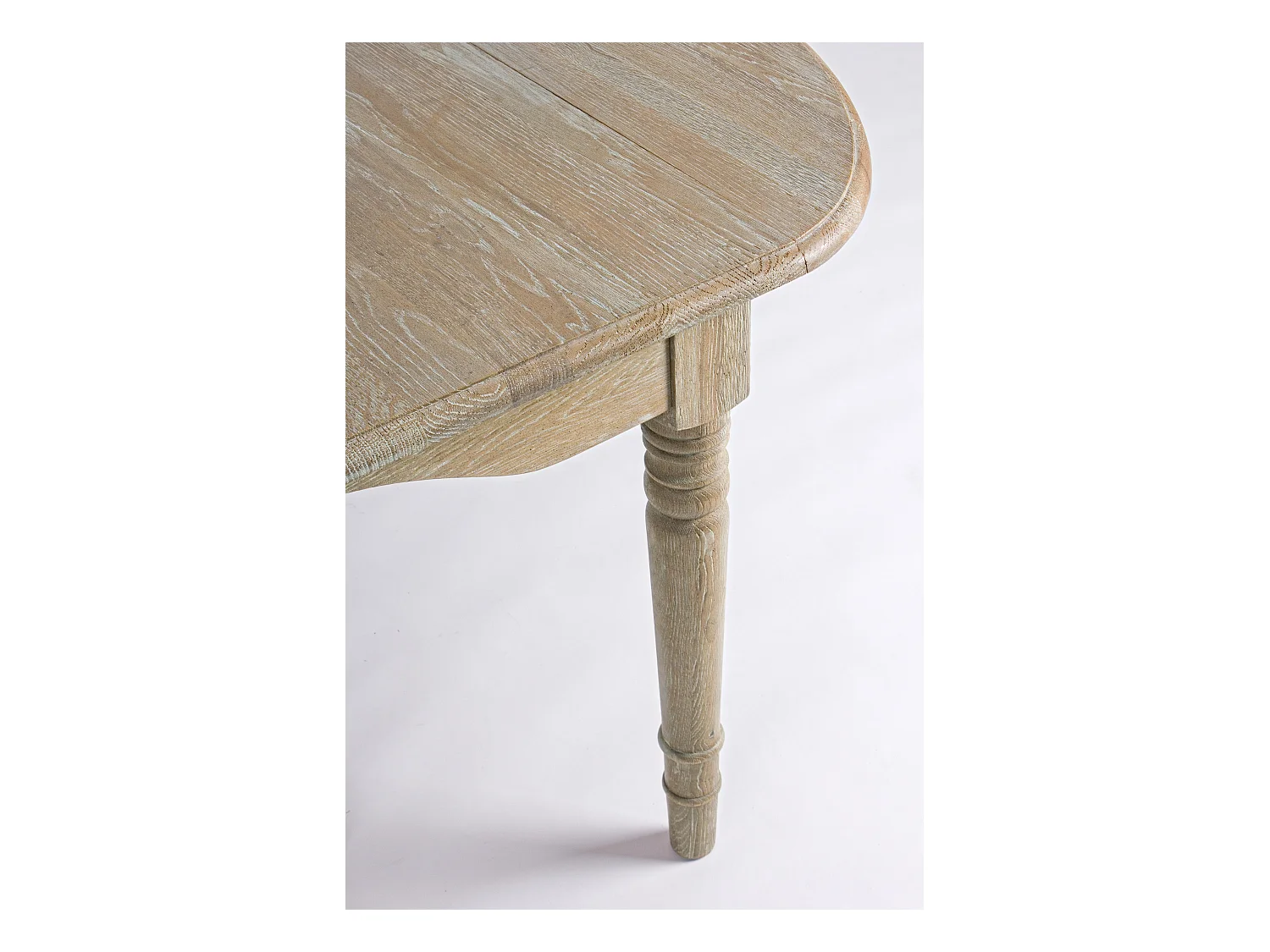 Table extensible bois de chêne naturel Badou L 152-382