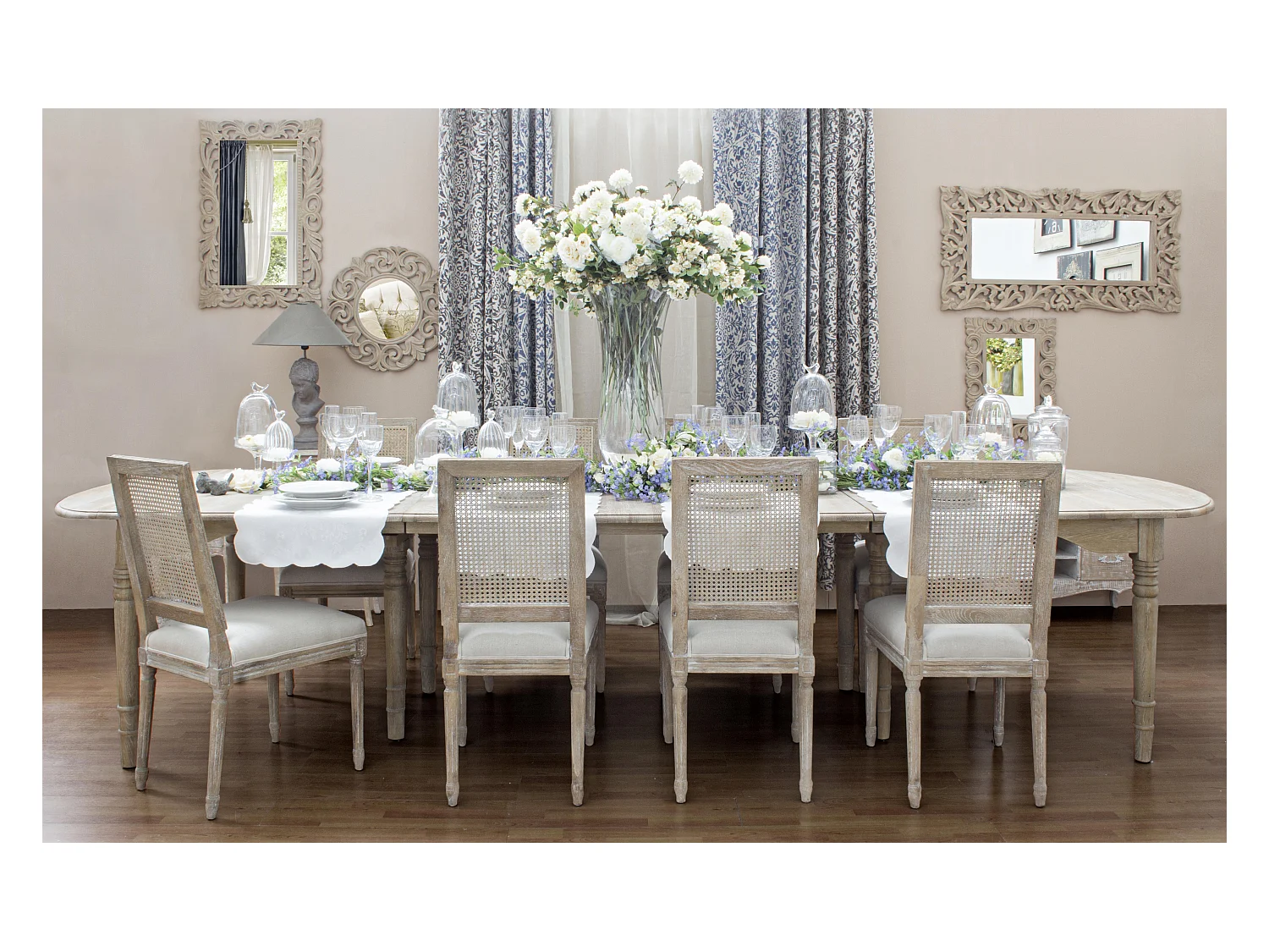 Table extensible bois de chêne naturel Badou L 152-382