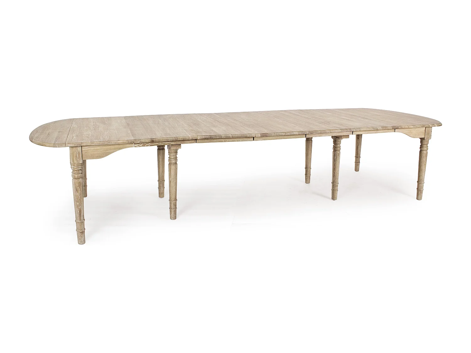 Table extensible bois de chêne naturel Badou L 152-382