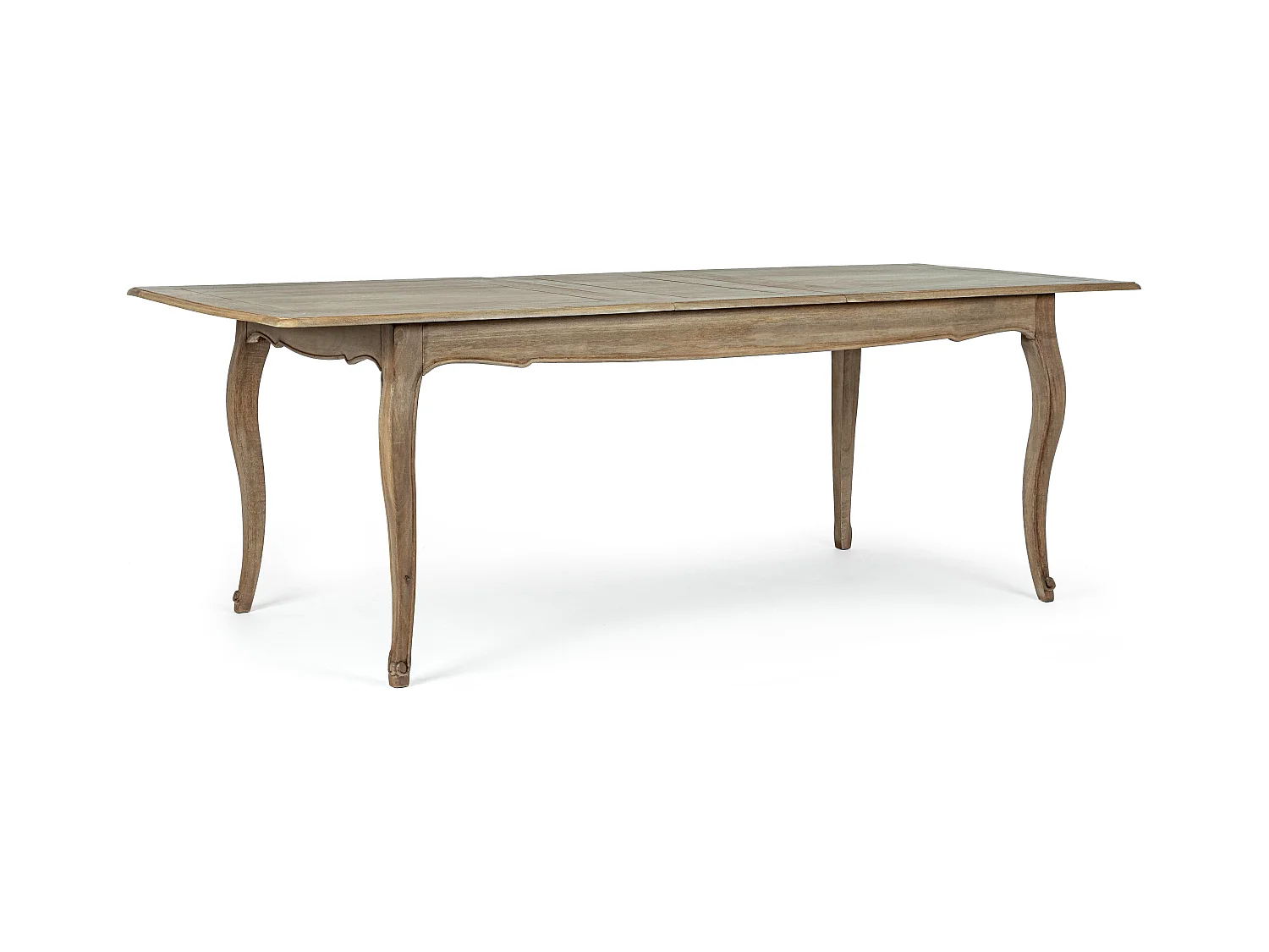 Table extensible bois de manguier massif finition naturelle Domika 180-225cm